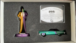 DC Comics The Batman - Chassis Art Collection: 1950 Two Tone Car & Two Face Figure - Sweets and Geeks