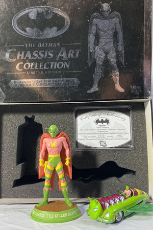 DC Comics The Batman - Chassis Art Collection: 1950 Mothmobile & Mothman Figure - Sweets and Geeks