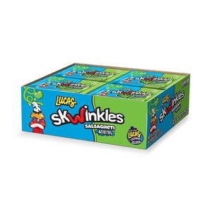 Lucas Salasagheti Skwinkles Green Apple Flavored Sour Candy Strips 0.85 oz - Sweets and Geeks