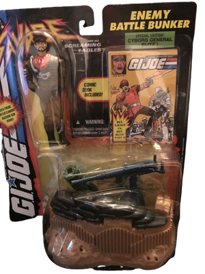 G.I. Joe: SGT. Savage and His Screaming Eagles™ - Enemy Battle Bunker with Cyborg General Blitz Action Figure Set - Sweets and Geeks