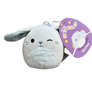 Squishmallows - Bastian the Blue Bunny 3” Keychain (Easter) - Sweets and Geeks
