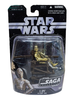 Star Wars The Saga Collection: C-3PO with Ewok Throne #042 - Sweets and Geeks