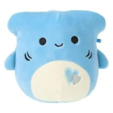 Squishmallow - Nitro the Blue Hammerhead Shark Valentines 4.5" - Sweets and Geeks