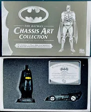 DC Comics The Batman - Chassis Art Collection: 2000 Batmobile & Batman Figure - Sweets and Geeks