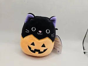 Squishmallows - Autumn the Black Cat in Pumpkin 4.5'' - Sweets and Geeks