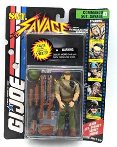 G.I. Joe: SGT. Savage and His Screaming Eagles™ - Combat SGT. Savage with VHS Tape Action Figure - Sweets and Geeks