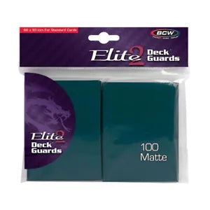 Elite2 Deck Guards: 100-Pack Teal Matte Sleeves - Sweets and Geeks