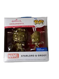 Funko Pop! Ornaments: Marvel- Starlord & Groot (Walmart Exclusive) - Sweets and Geeks