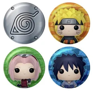 Funko Pop! Buttons: Naruto 4-Pack - Sweets and Geeks