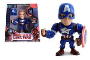 Marvel 6" Metal DieCast Captain America M56 Collectable Figure - Sweets and Geeks