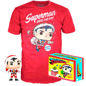 Funko Pop! DC: Superman & Tee Holiday Edition LG - Sweets and Geeks