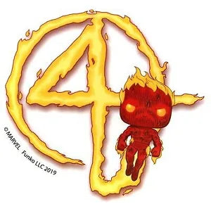 Funko Stickers: Human Torch - Sweets and Geeks