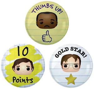 Funko Pop! The Office Pin Set - Sweets and Geeks