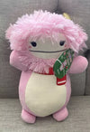 Squishmallow: HugMees - Brina the Pink BigFoot w/ Scarf 10"