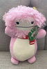 Squishmallow: HugMees - Brina the Pink BigFoot w/ Scarf 10"