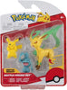 Pokemon Battle Figure Set - Pikachu/Wynaut/Leafeon