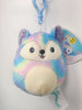 Squishmallow Clip On - Flexine the Tie Dye Fox 3.5"