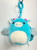 Squishmallow Clip On - Tatiana the Blue Dragon 3.5"