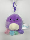 Squishmallow Clip On - Mary the Galaxy Octopus 3.5"