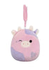 Squishmallows - Patty the Pink/Purple Cow (Clip On)