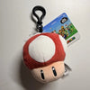 Mario Kart Club Mocchi Mocchi Mushroom Red Toad Plush Clip-on Keychain 4"