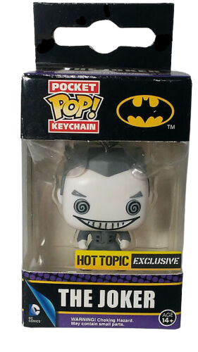 Funko Pocket Pop! Keychain: Batman - The Joker (Black & White) (Hot Topic Exclusive) - Sweets and Geeks