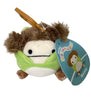 Squishmallows - Benny the Brown Yeti w/ Frog Outfit 3.5" (Clip)