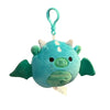Squishmallow - 3.5" Dalton Dragon Soft Teal Green Clip On Plush