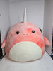Squishmallow - Amiah The Narwhal Pink Tie Dye 16”