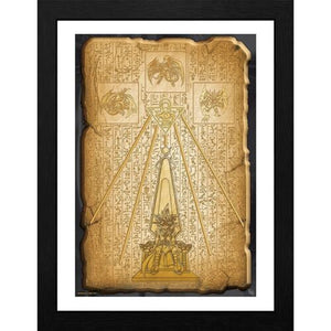 YuGiOh Egyptian Tablet Framed Wall Art 12" x 16" - Sweets and Geeks