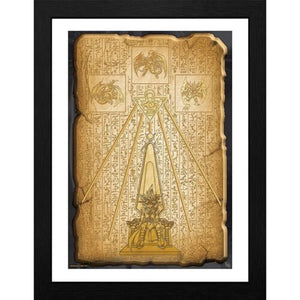YuGiOh Egyptian Tablet Framed Wall Art 12" x 16" - Sweets and Geeks