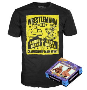 Funko Tees: WrestleMania III Hulk Hogan vs Andre the Giant (Walmart Exclusive) - Sweets and Geeks