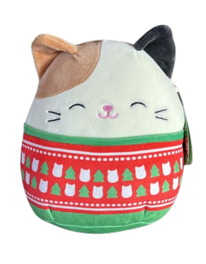 Squishmallow - Cam the Cat (Christmas Sweater) 8" - Sweets and Geeks