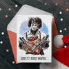 Edward Scissorhands Christmas Card - "Poorly Wrapped"