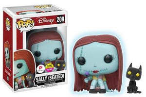 Funko Pop! Disney: Nightmare Before Christmas - Sally (Seated) (Walgreens Exclusive) (Glows in the Dark) (Flocked) #209 - Sweets and Geeks