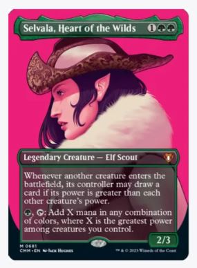 Selvala, Heart of the Wilds (Borderless) - Commander Masters - #0681 - Sweets and Geeks