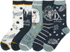 Harry Potter Women's Ankle Crew Socks 5-Pack - Sweets and Geeks