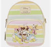 Loungefly: Disney - Mickey & Friends Stripe Crossbody Bag