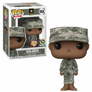 Funko Pop! Army: US Army- Soldier Military Army Female (African American) #USA - Sweets and Geeks