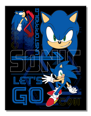 Sonic-Let's Go! Metal Sign - Sweets and Geeks
