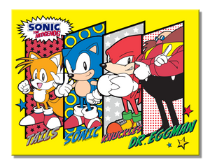 Sonic Panels Metal Sign - Sweets and Geeks