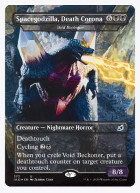 Spacegodzilla, Death Corona - Void Beckoner - Ikoria: Lair of Behemoths - #373 - Sweets and Geeks