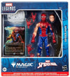 Magic the Gathering Marvel Legends Battle-Damaged Spider-Man Action Figure & Card