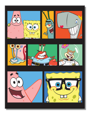 SpongeBob Friends Metal Sign - Sweets and Geeks