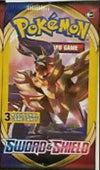 Sword & Shield Mini Booster Pack (3 Cards)