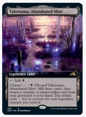 Takenuma, Abandoned Mire (Extended Art) - Kamigawa: Neon Dynasty - #505 - Sweets and Geeks