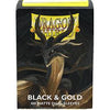 Dragon Shield Matte Dual Sleeves 100ct - Black & Gold