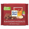 Ritter Sport Rum Raisins & Hazelnut Chocolate Bar 100g
