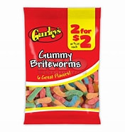 Gurley's Gummy Briteworms 2.5oz - Sweets and Geeks