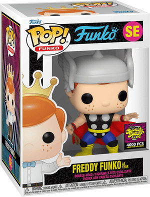 Funko Pop! Funko: Funko - Freddy Funko as Thor (4000 PCS) (2022 Blacklight Battle) #SE - Sweets and Geeks